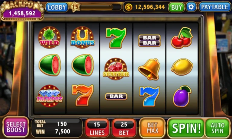 What creates online slot near-miss visual patterns?